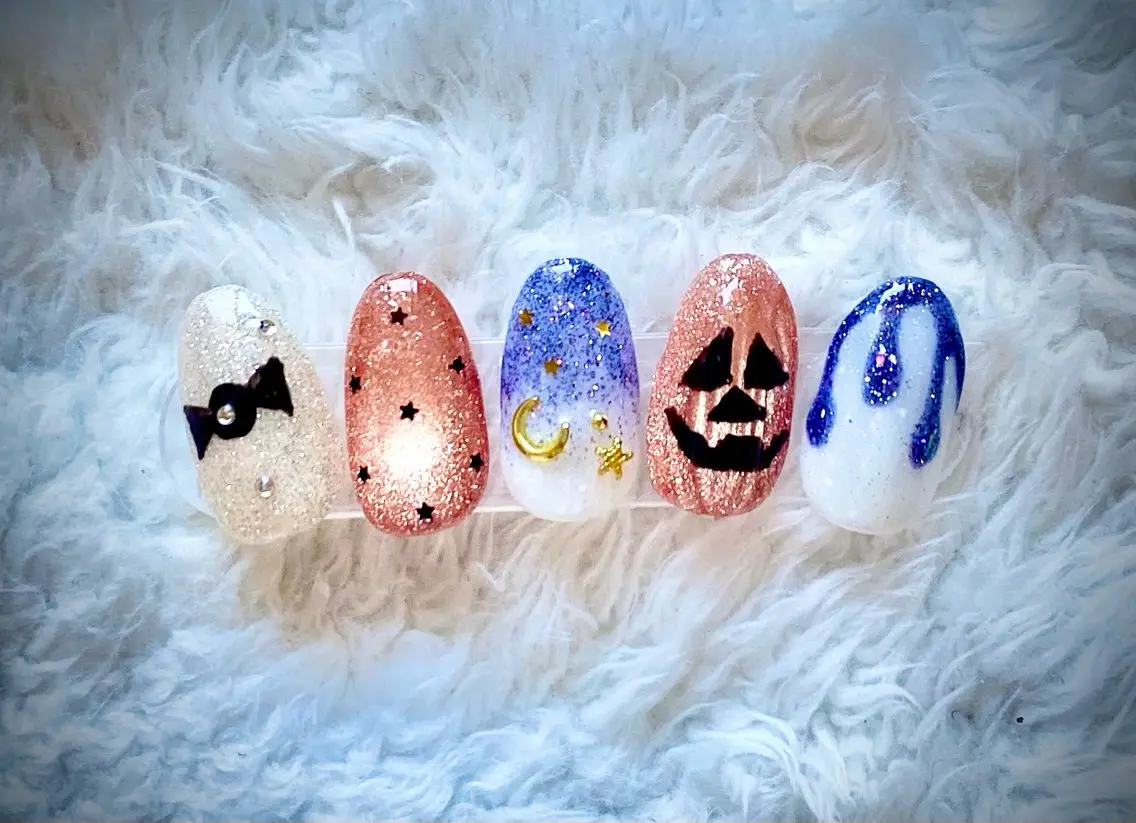 ネイル ハロウィン ハンドネイル Rafinesse Miwaのネイルデザイン