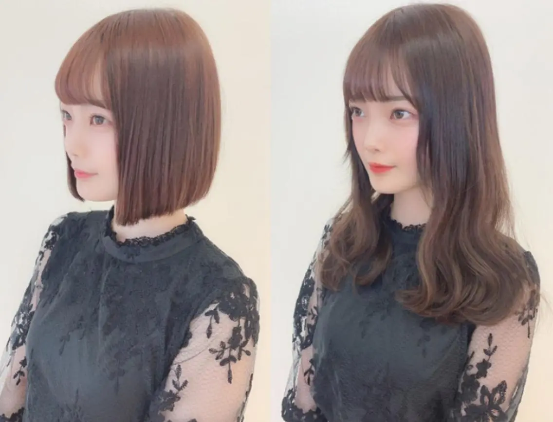 ☆馴染ませカット＋で地毛との馴染みup♪☆ダイヤモンド毛質（胸下）80本の写真