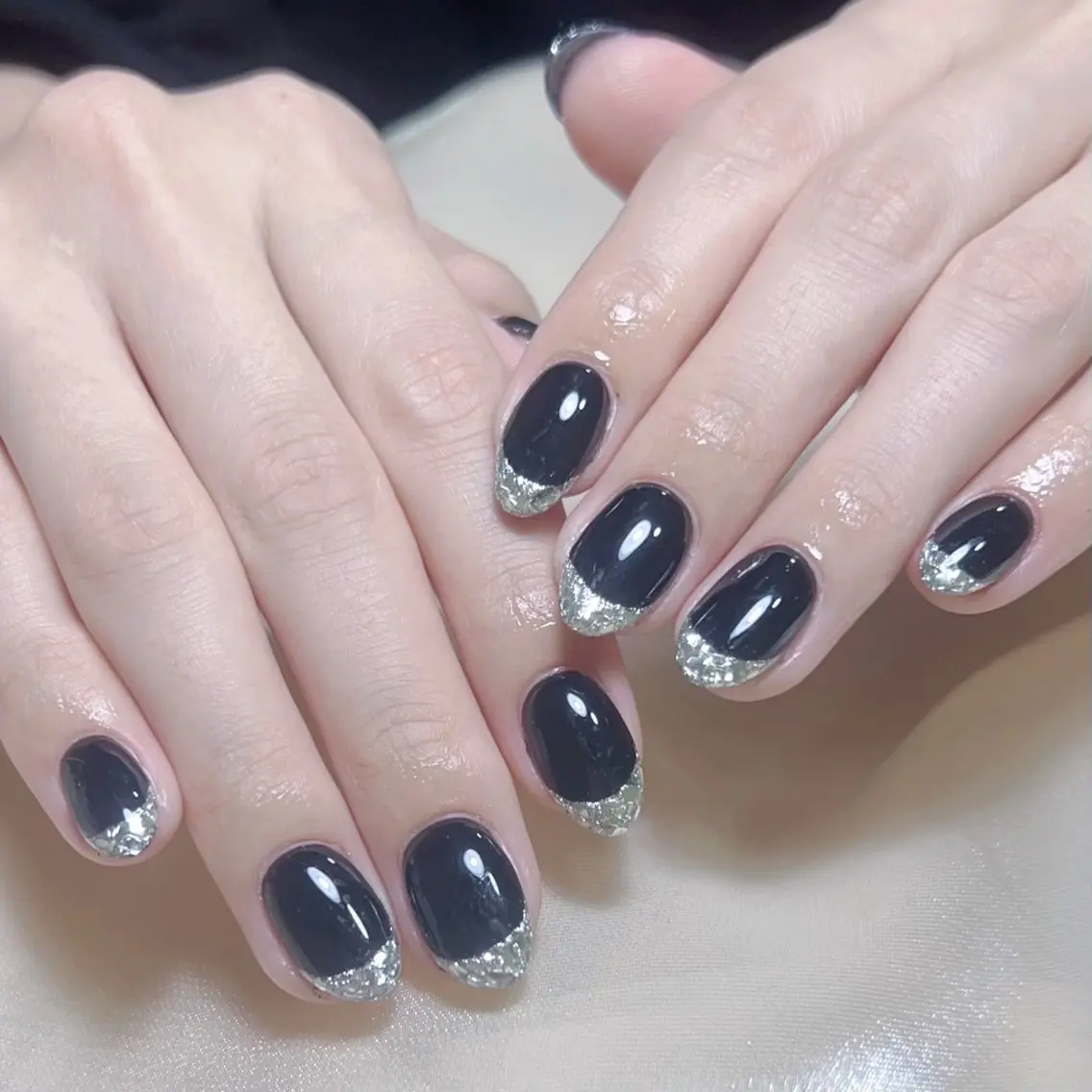 メンズ ネイル メンズ韓国風 アートネイル オーロラネイル ガーリー キラキラネイル ハンドネイル Nail salon 木にいるのネイルデザイン