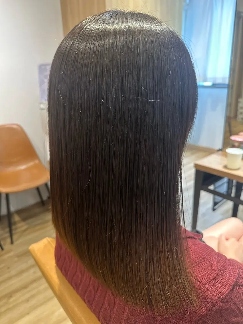ミディアム 縮毛矯正 トリートメント ✨✂️Nori ✂️✨のヘアスタイル