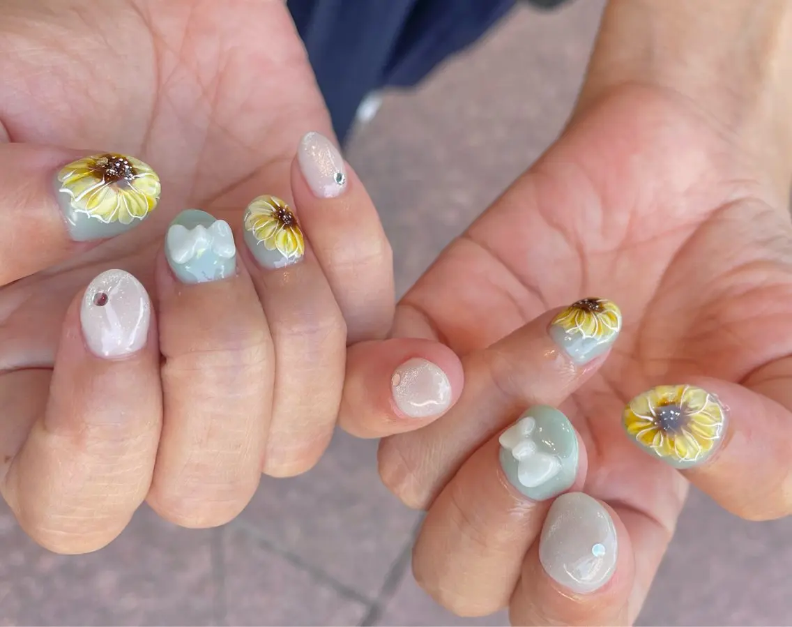 ネイル ハンドネイル Ash関内ネイリスト 荒木のネイルデザイン