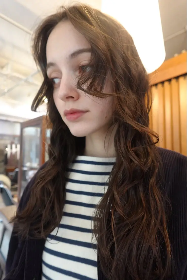 ロング カット パーマ トリートメント 🍁ボブパーマ.レイ ヤーボブ🍁陸来のヘアスタイル