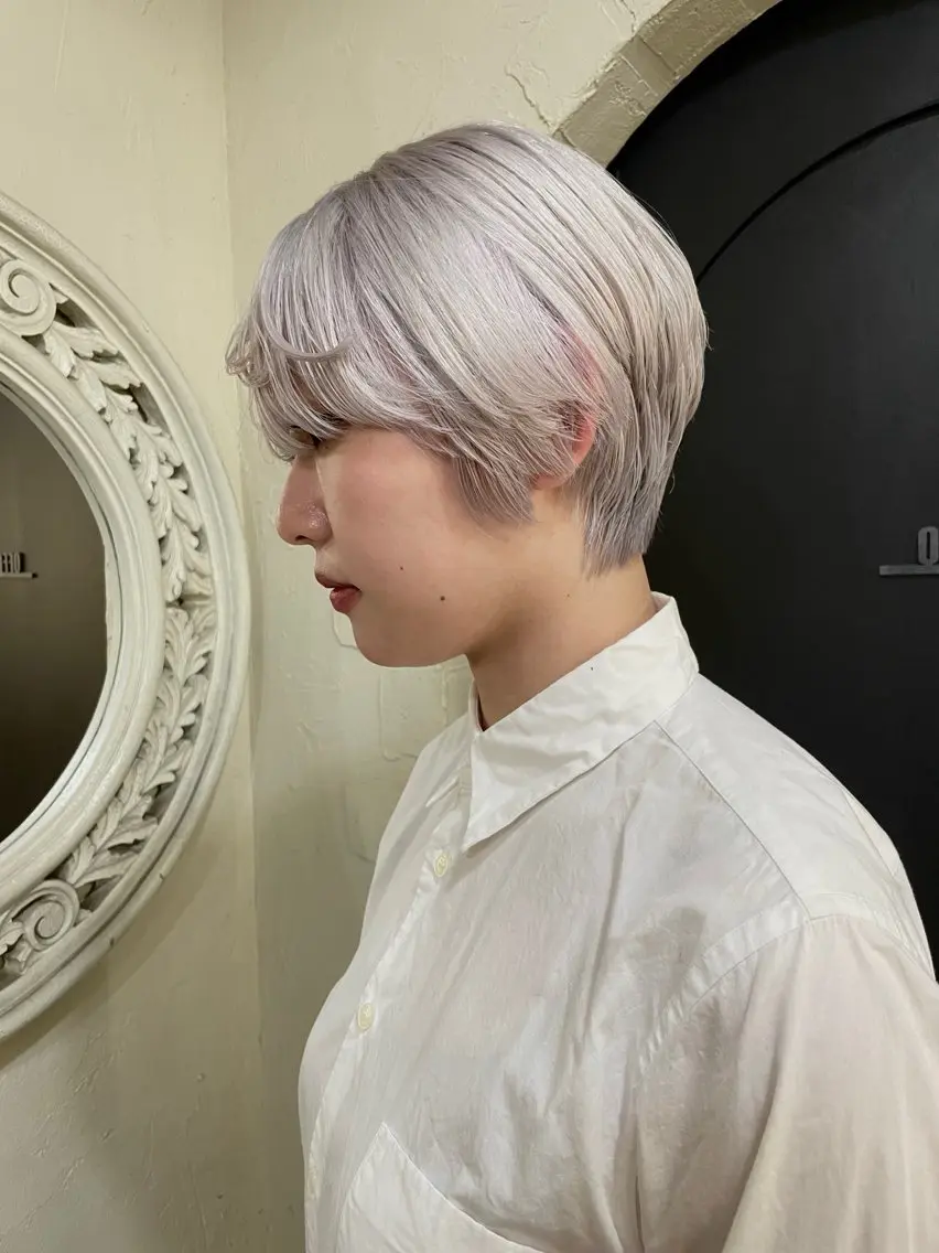 ショート カット ヘアカラー トリートメント ︎︎ yoshikiのヘアスタイル