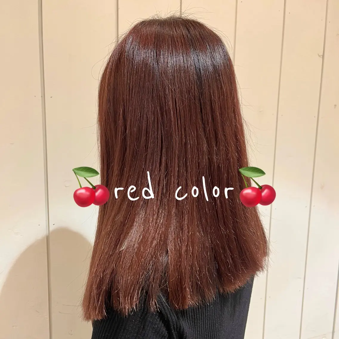セミロング ヘアカラー ★韓国トレンドカット ★むなかたももかのヘアスタイル
