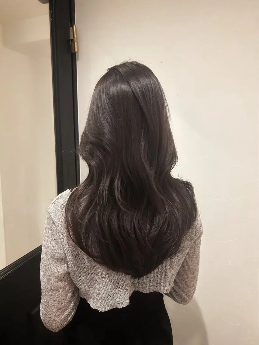 ロング カラー カット ヘアカラー トリートメント 🫧ナオ🫧 /韓国 ヘア/ マンツーマンのヘアスタイル