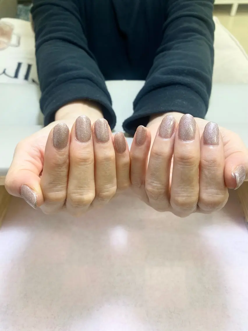 ネイル ラメ(グリッター) ワンカラーネイル ハンドネイル July Nailのネイルデザイン