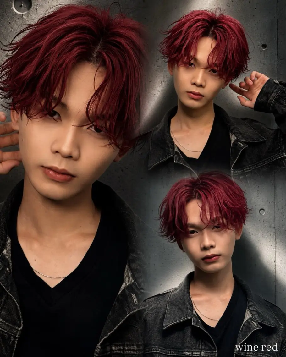 カラー メンズ カット ヘアカラー 岩佐 柚太のヘアスタイル