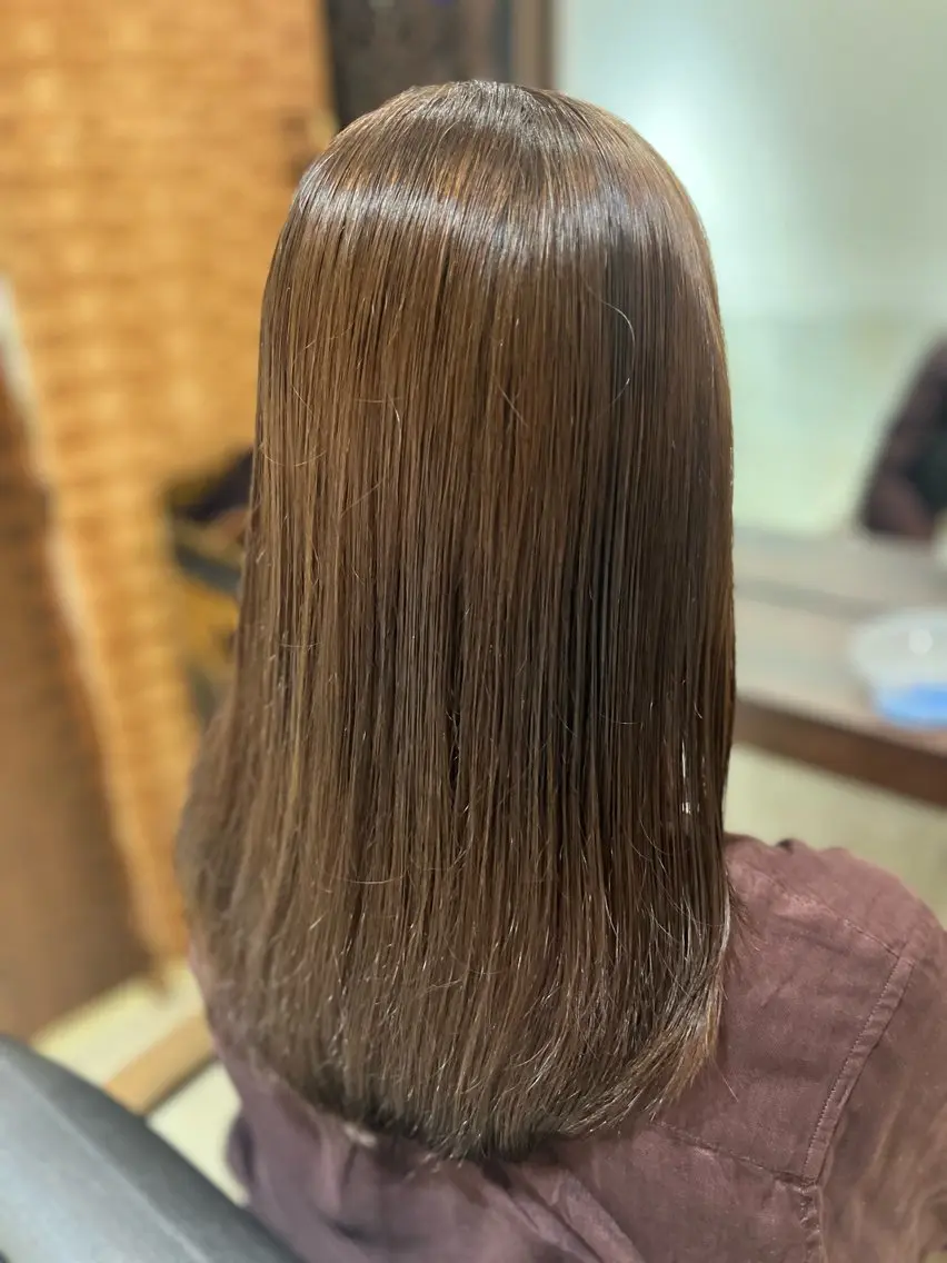 セミロング カラー カット Aina🩶 レディースカット🩶のヘアスタイル