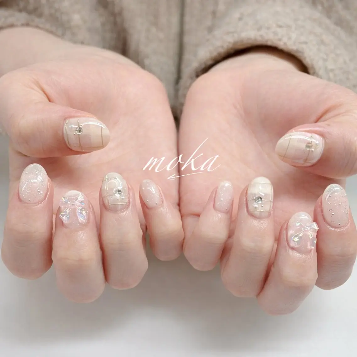 ネイル ハンドネイル ハンドケア 胡蝶蘭レディースサロ ンNailMOKAのネイルデザイン