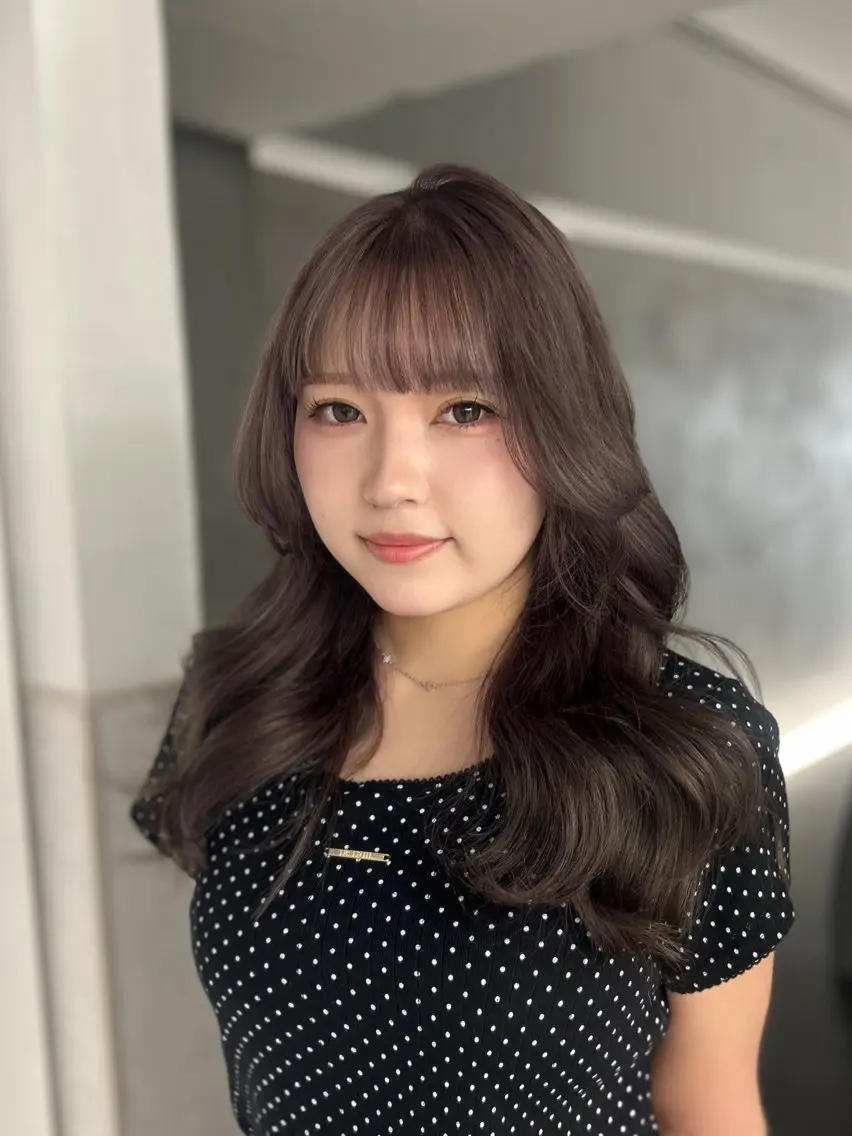 カラー グレージュ ラベンダーカラー ラベンダーグレージュ ラベンダーグレー ヘアカラー トリートメント ❤︎REIKA❤︎ ブリーチなしWカラーのヘアスタイル