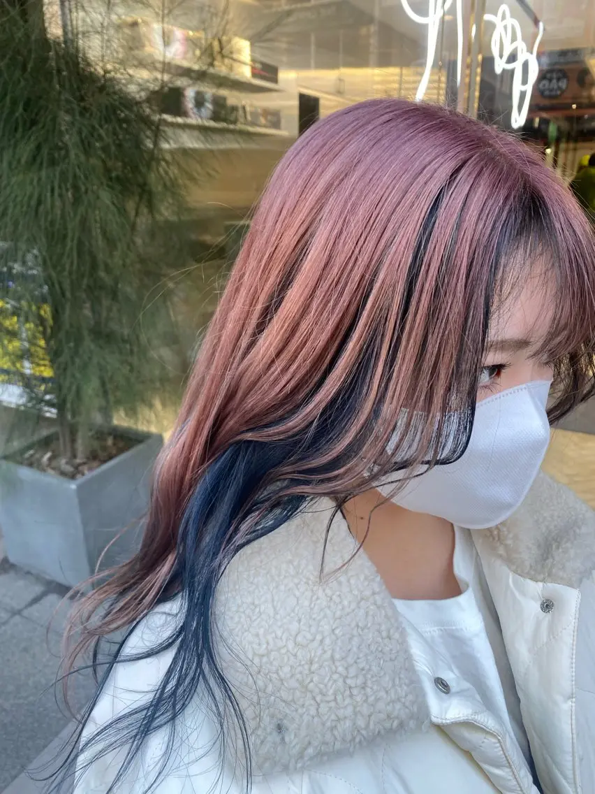 ロング カラー ヘアカラー カンナ【Y2Kネイル /コーンロウ】のネイルデザイン
