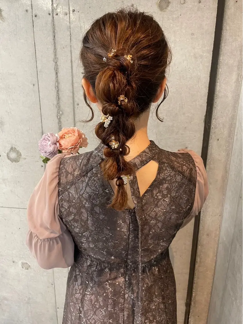 ロング ヘアアレンジ ヘアセット 美髪× ヘアセット✨Araiのヘアスタイル