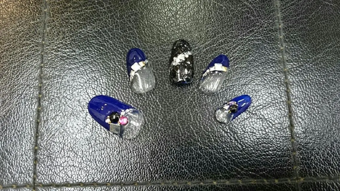 セミロング ロング ネイル nail salon Blancのネイルデザイン