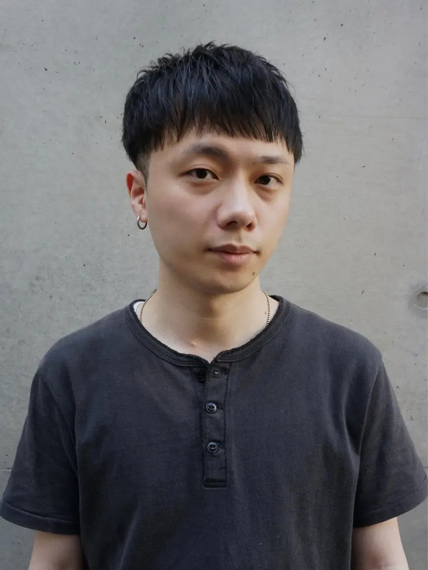 ショート メンズ アップバング フェードカット メンズショート スパイキーショート ショートヘア カット メンズハイトーン/ ブリーチ💫カイセイのヘアスタイル