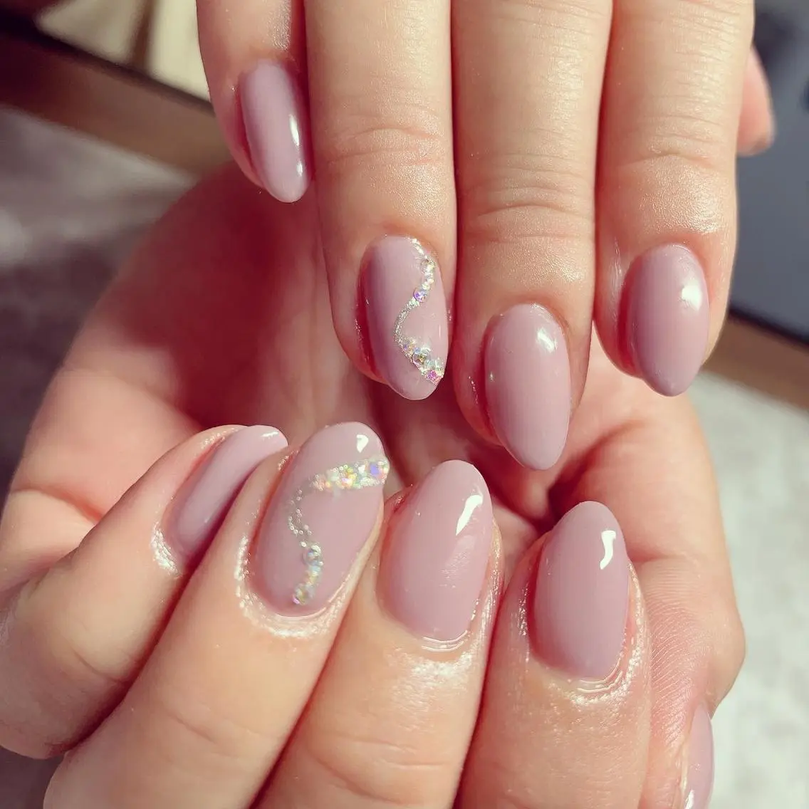 ネイル アートネイル ラメ(グリッター) Nail salon Ariettyのネイルデザイン