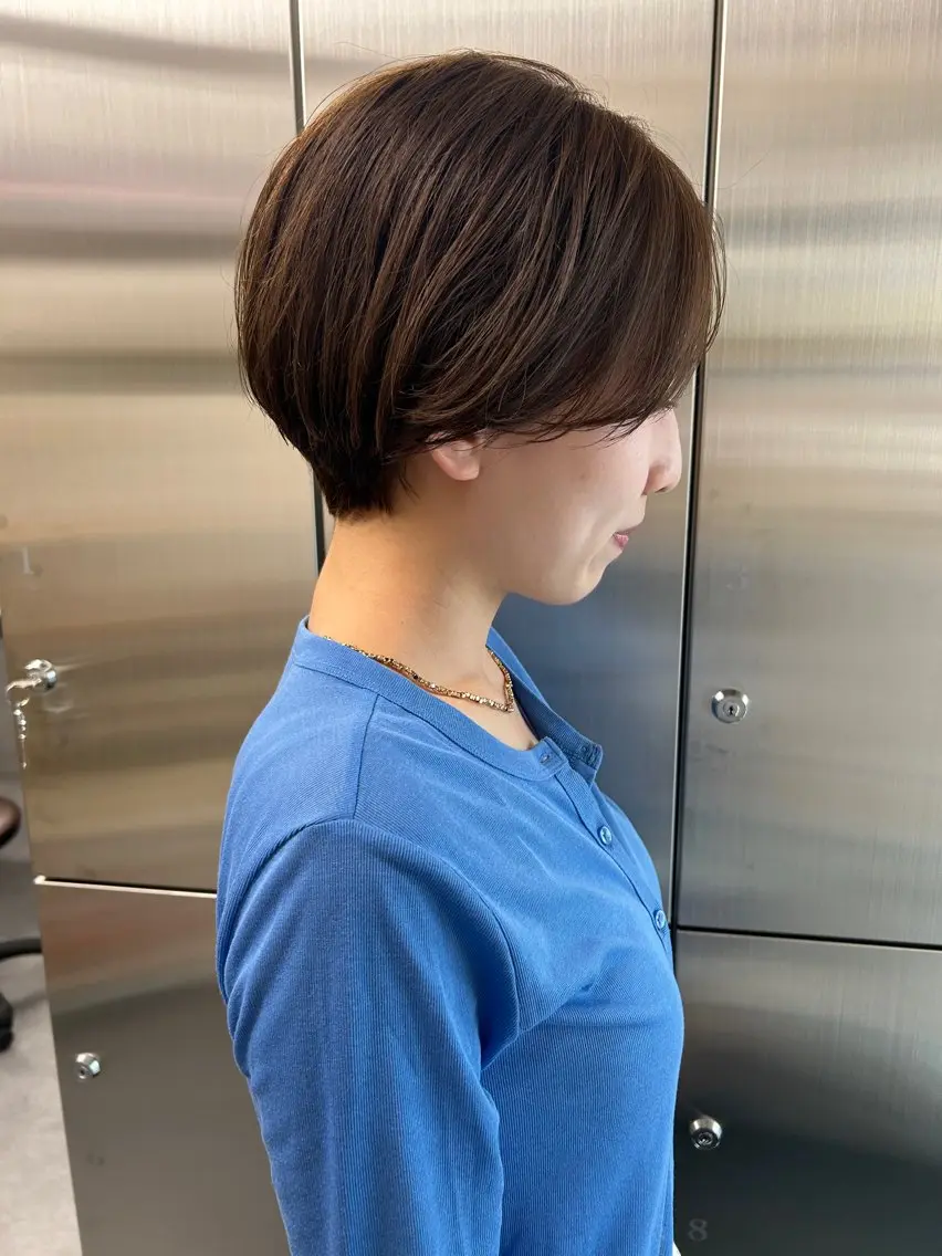ショート カラー カット ヘアカラー トリートメント ayane⭐️ボブ・ ショート・パーマのヘアスタイル