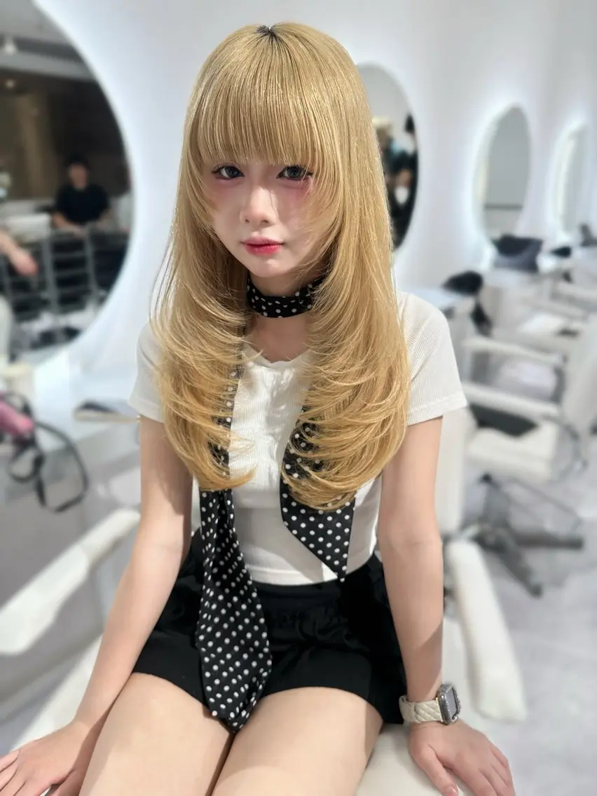 盛れるレイヤーカット🩷の写真