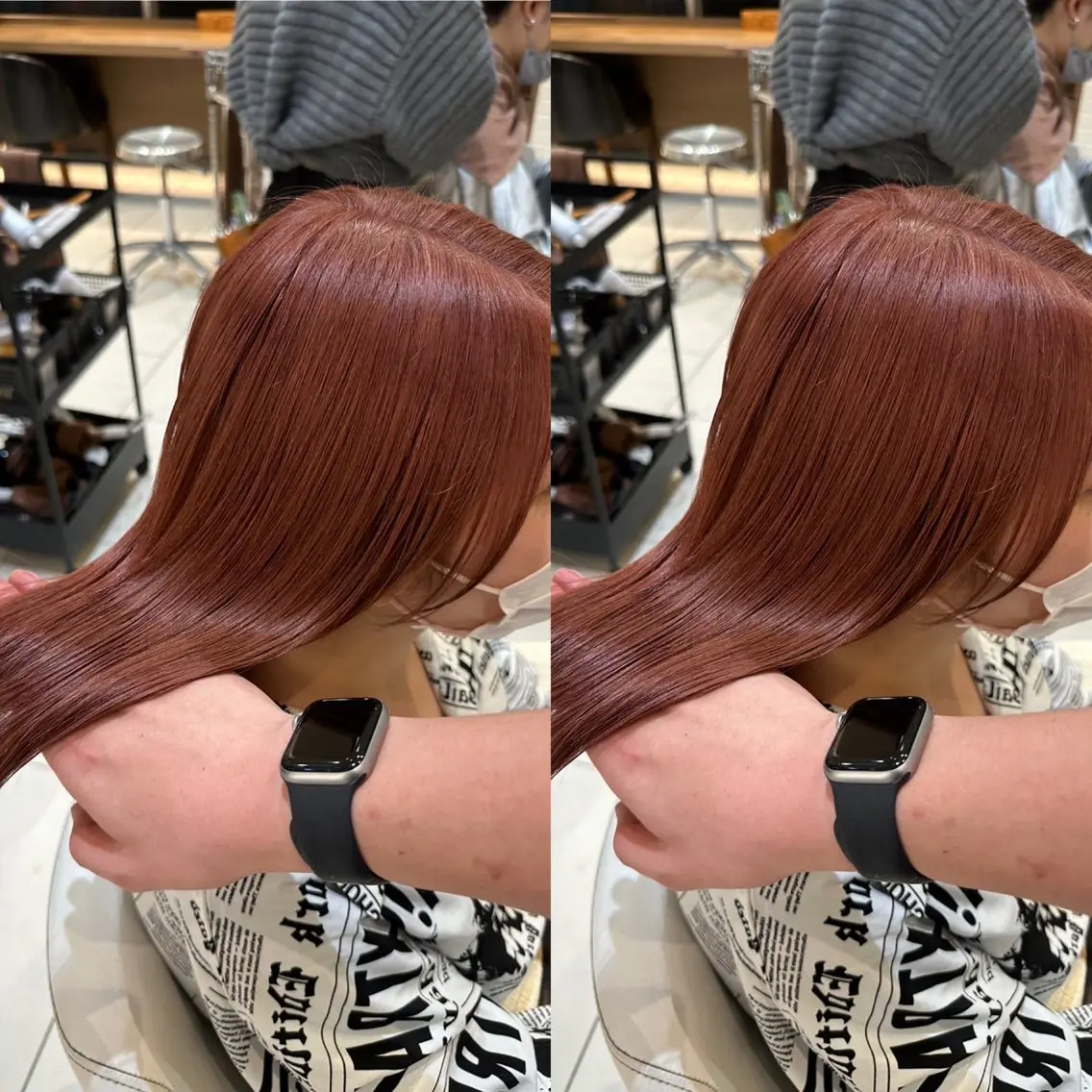 ミディアム バレイヤージュ ボブ🌈ナツヤのヘアスタイル