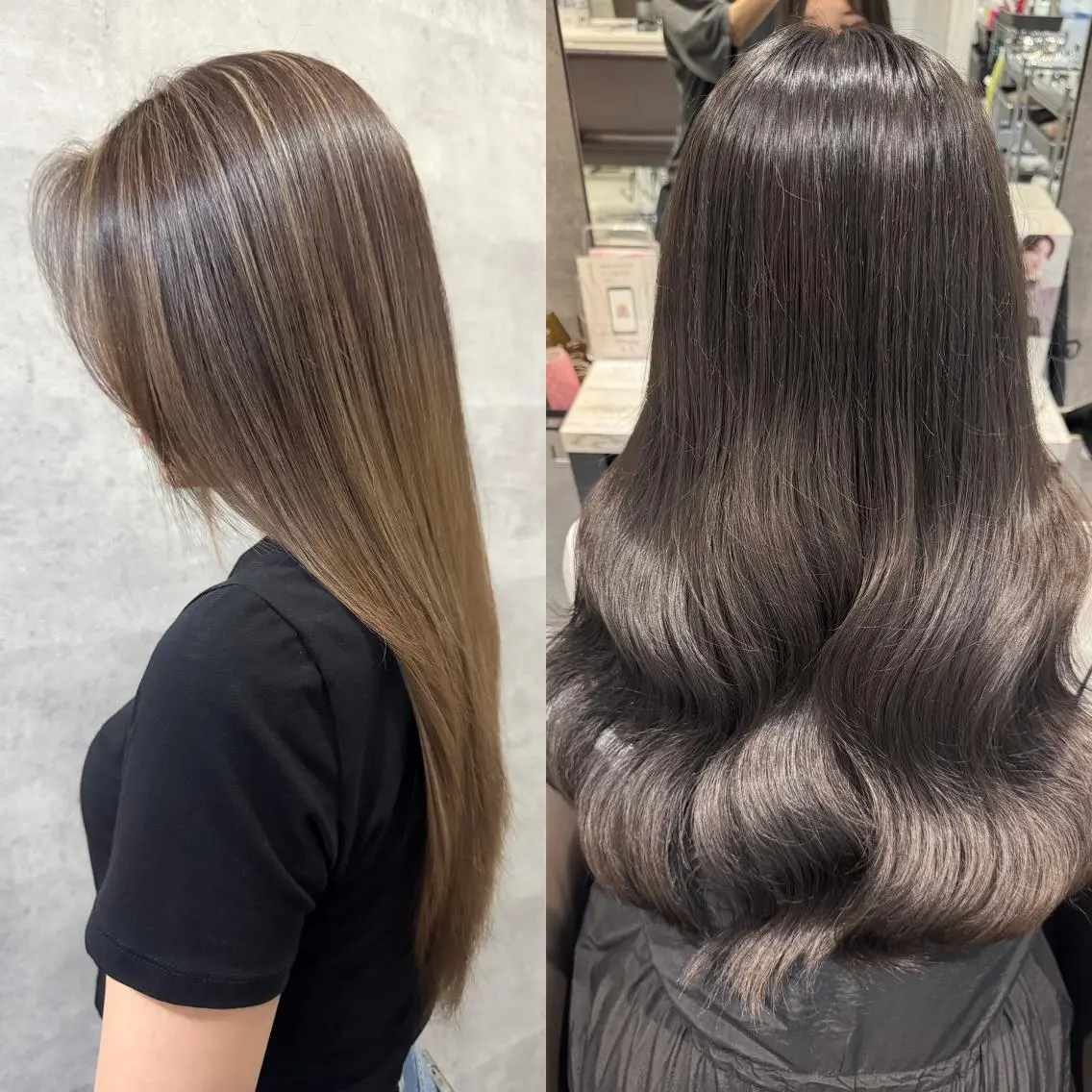 ロング カラー アディクシーカラー バレイヤージュ ブリーチ ケアブリーチ 透明感カラー ヘアカラー Grow by NYNY 打越裕樹のヘアスタイル