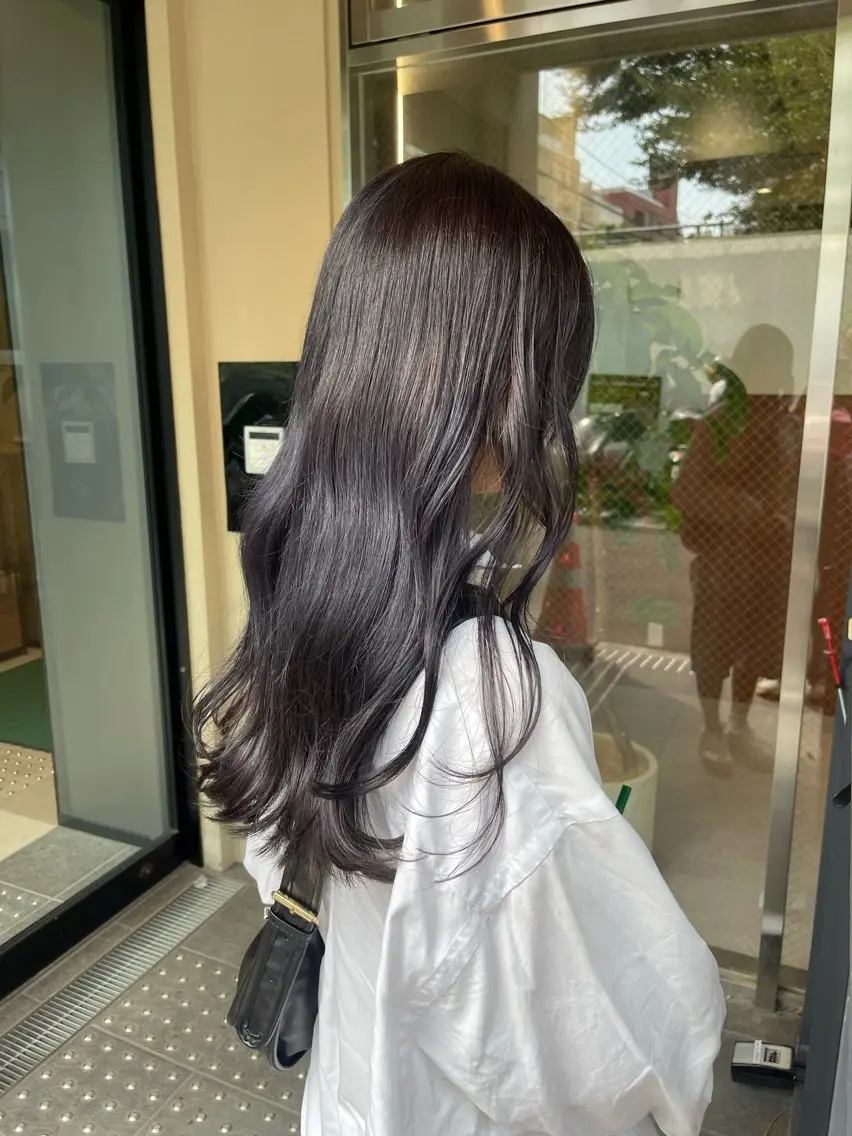 ロング ヘアカラー トリートメント ヘッドスパ ヘアセット 透明感/レイヤー スタイル🤎mamiのヘアスタイル