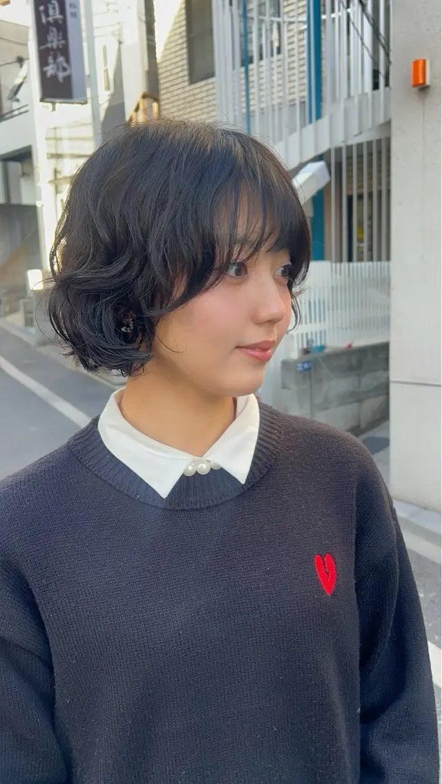 ショート パーマ ボブ フレンチボブパーマ Yuukiのヘアスタイル