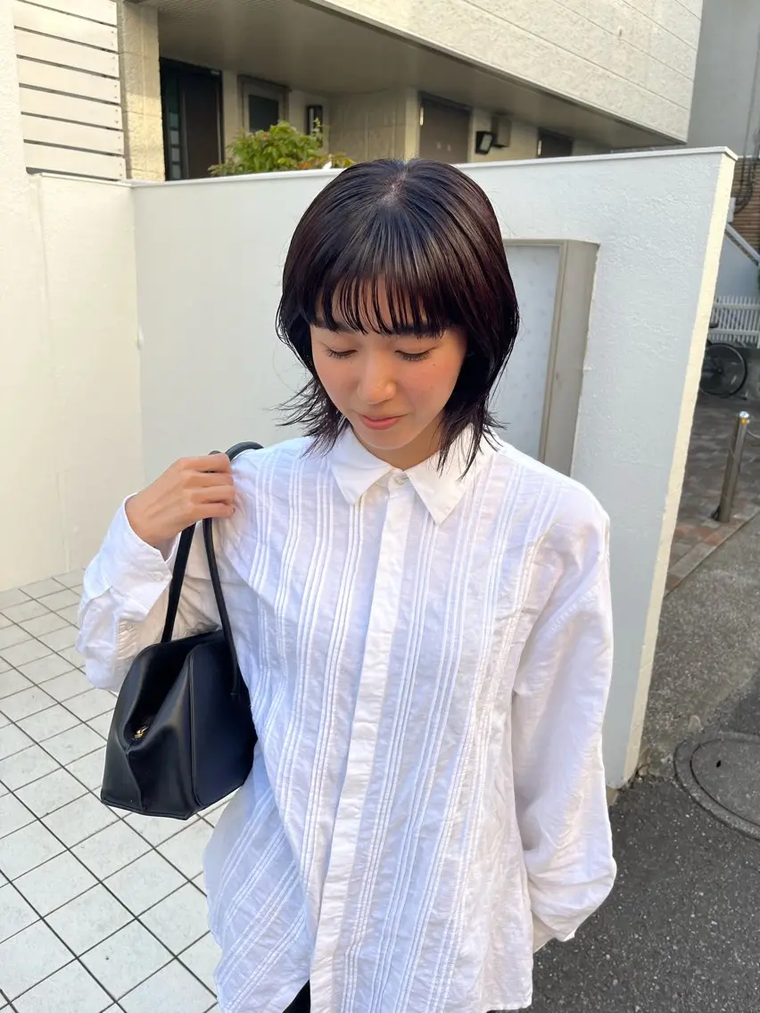 ミディアム カラー ヘアカラー トリートメント eri kinjoのヘアスタイル