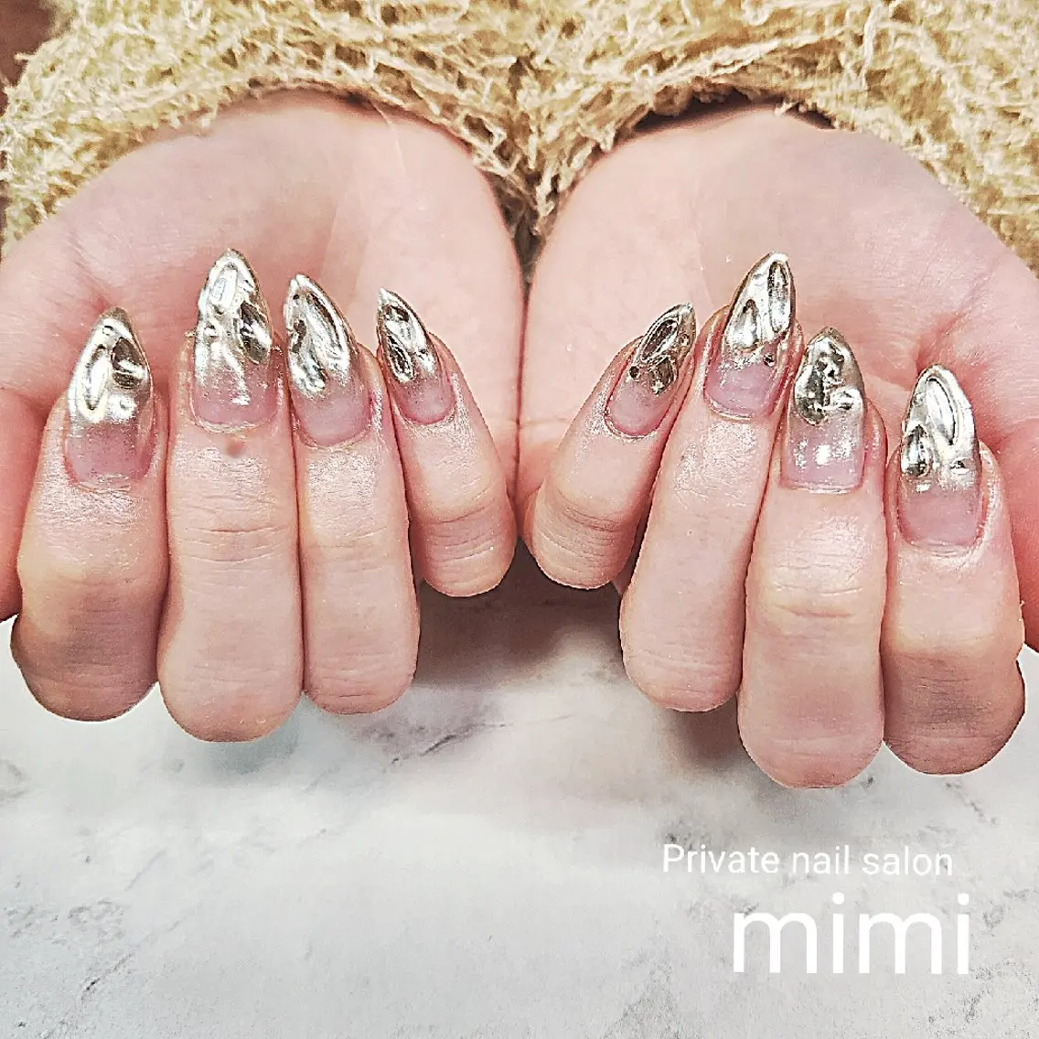 ネイル ミラーネイル ハンドネイル 博多ネイル ｍｉｍｉのネイルデザイン