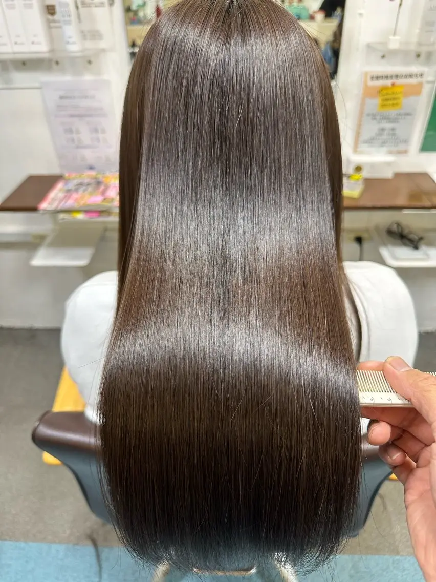 ロング 髪質改善 カット ヘアカラー トリートメント 【髪質改善】に特化 オリーブオイルクラブのヘアスタイル