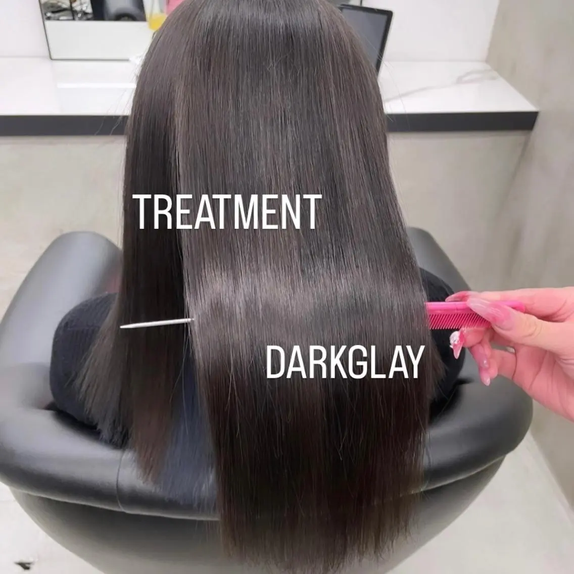 セミロング カラー ヘアカラー トリートメント エクステ🩵ブリーチ 韓国ヘア🩵KAEのヘアスタイル