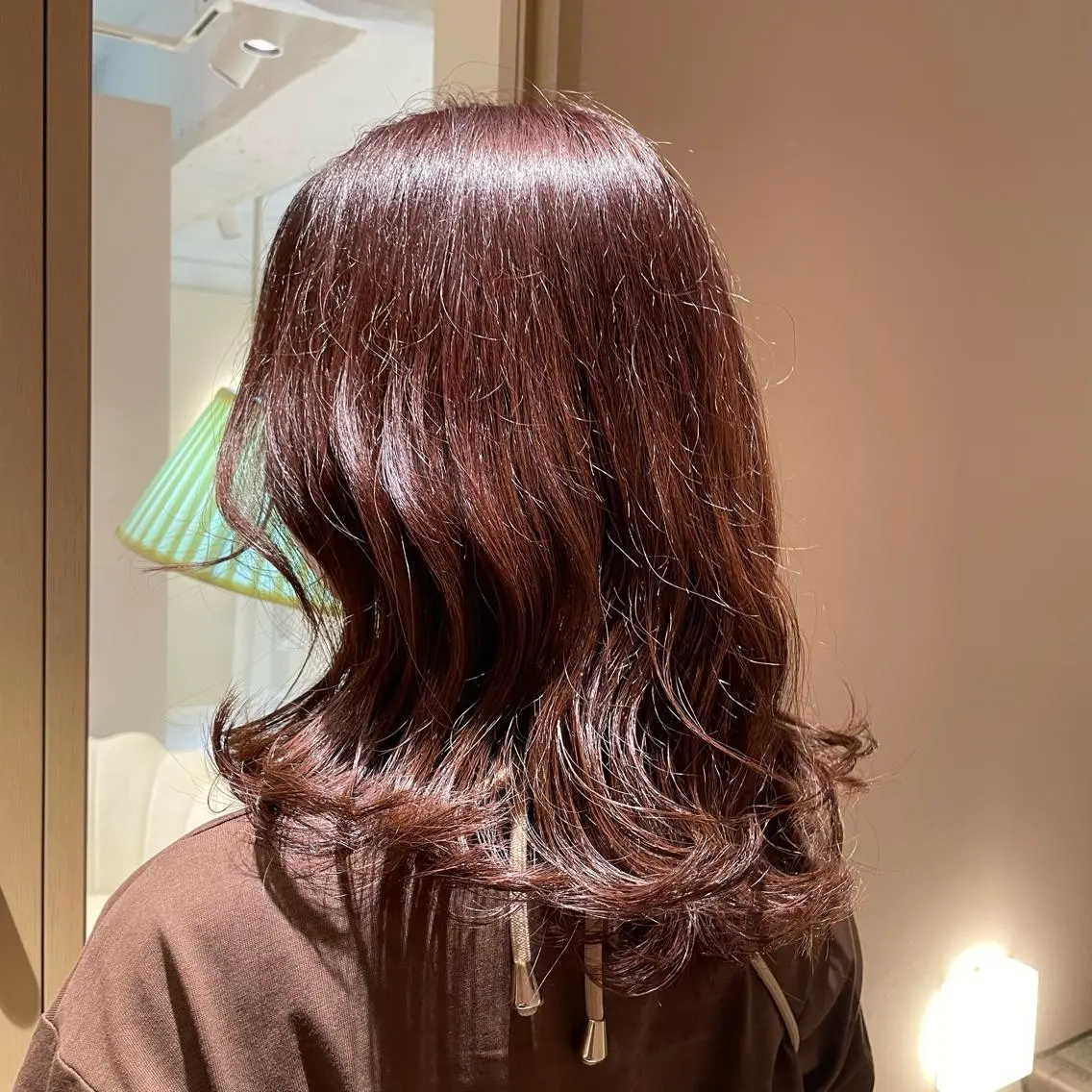 ミディアム ケアカラー ヘアカラー トリートメント ヘッドスパ マホ/日吉/髪質改善 /レイヤー/ガーリーのヘアスタイル