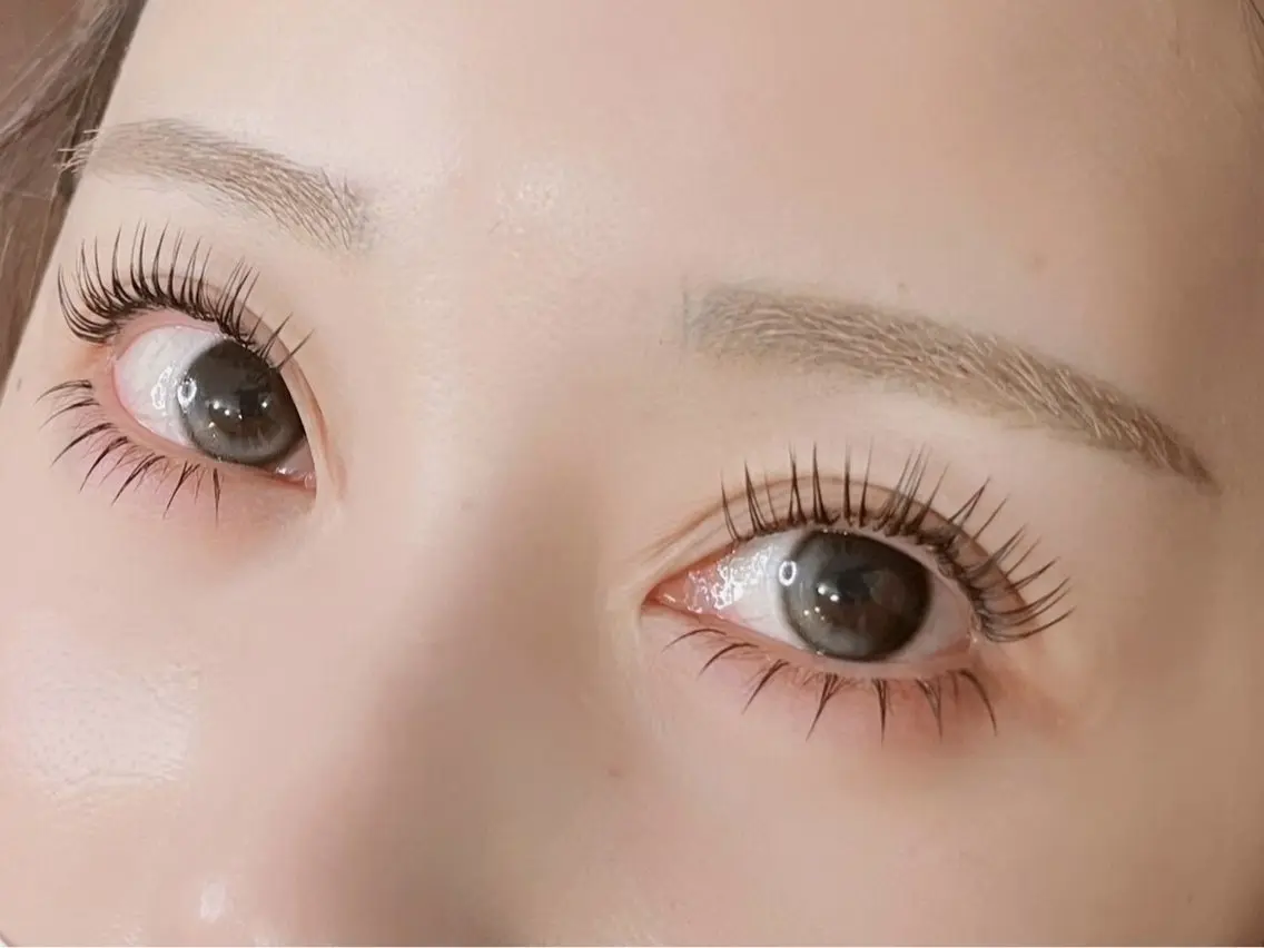 ✨【上下マツエク】LEDエクステ上120本＋下40本✨中顔面短縮×韓国風ぱっちりEYE👀💕の写真