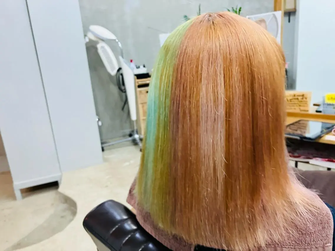 カラー ブリーチ デザインカラー ヘアカラー 美髪矯正/メンズ得意 🍀笠原草太のヘアスタイル