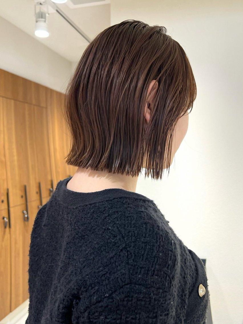 カット ヘアカラー 縮毛矯正×ボブ🥣 オイカワ レイのヘアスタイル