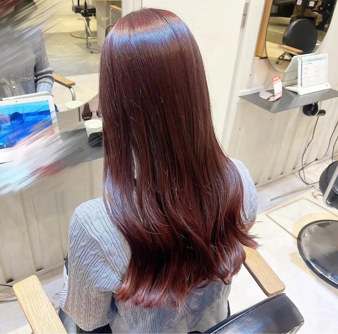 ロング カラー カット ヘアカラー 🌷お洒落推しカラー moe🐰🌷のヘアスタイル