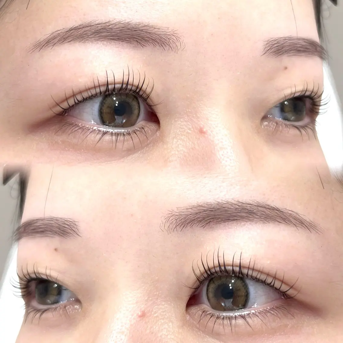 上下まつ毛パーマの写真