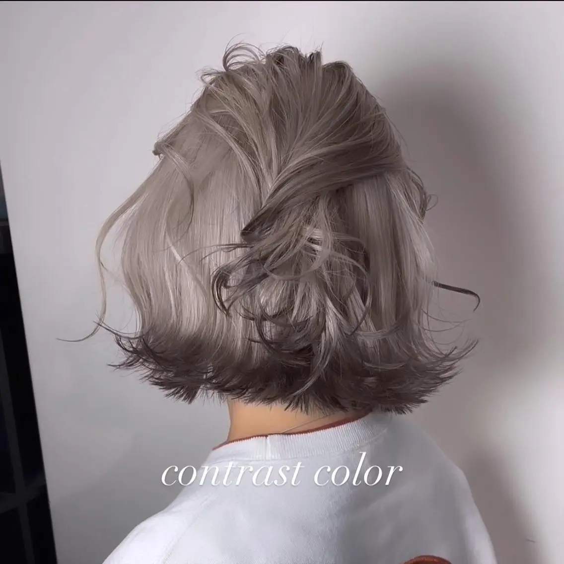 ミディアム カラー カット ヘアカラー トリートメント ヘアセット 💜ハイトーン💛 マジカルかいちゃんのヘアスタイル