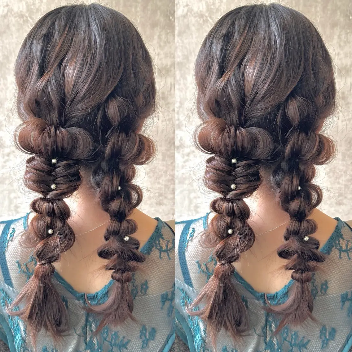 ロング ヘアアレンジ ロング ヘアセット ヘアメ🎀ハイトーン 🩵エクステ🪄しほのヘアスタイル