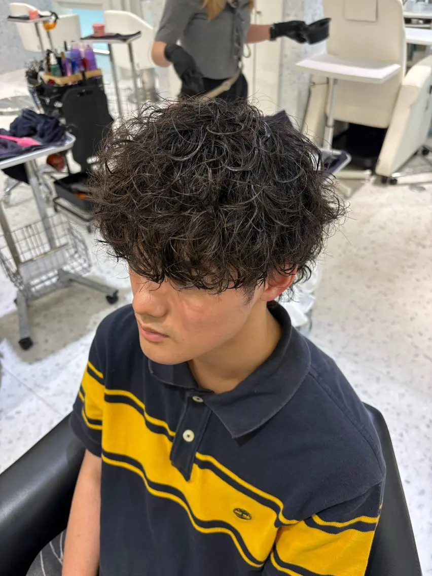 パーマ メンズ カット パーマ ⭐️REN ⭐️のヘアスタイル