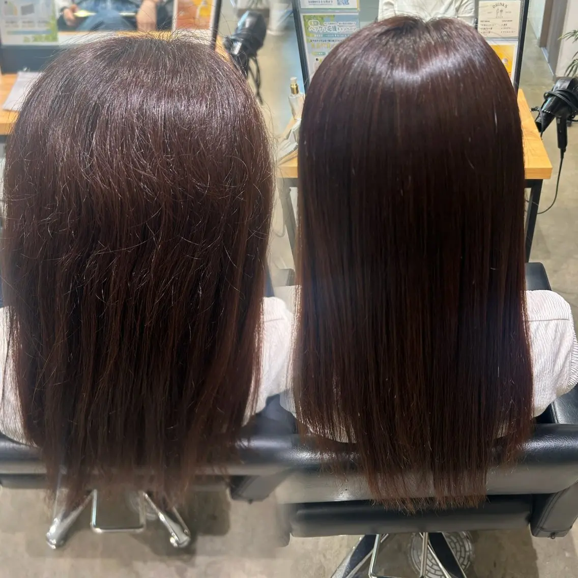ロング 縮毛矯正 くろだ かなのヘアスタイル