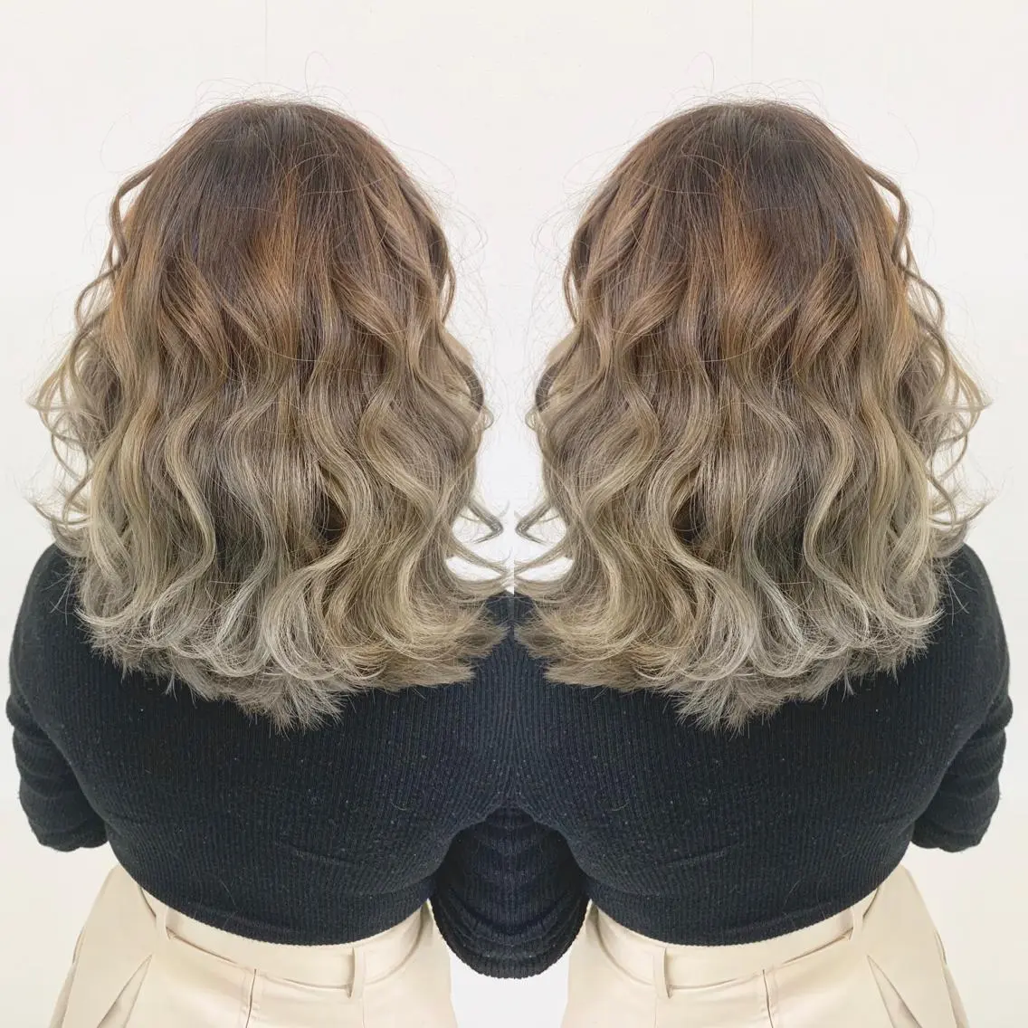 ミディアム 穐田 司樹のヘアスタイル