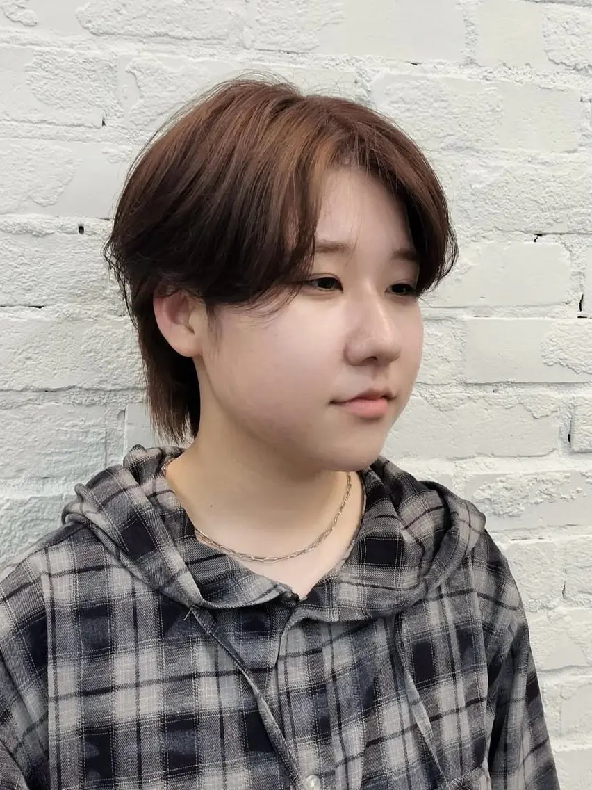 ショート カラー ブリーチ ブラウンカラー 透明感カラー ダブルカラー モカブラウン ヘアカラー トリートメント 【似合わせカラー】 サナ🎶のヘアスタイル