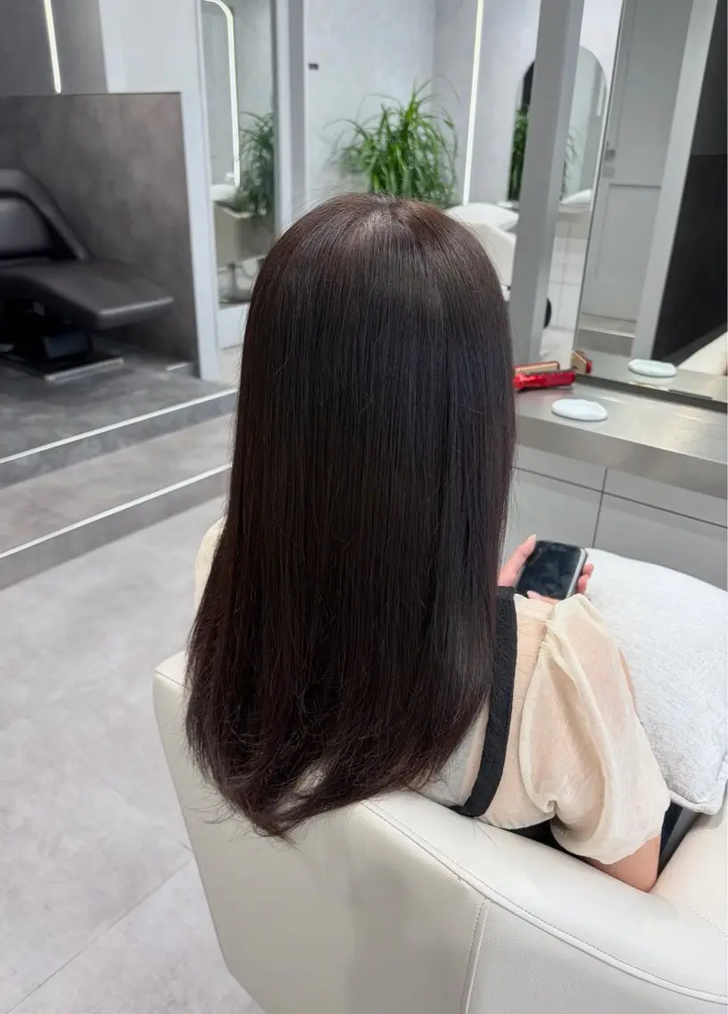 ロング カラー Reúna yuukaのヘアスタイル