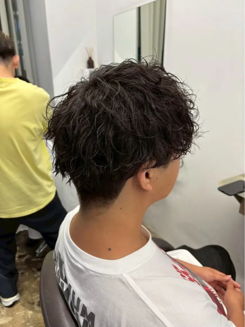 メンズ マッシュ メンズパーマ 小林 大和のヘアスタイル