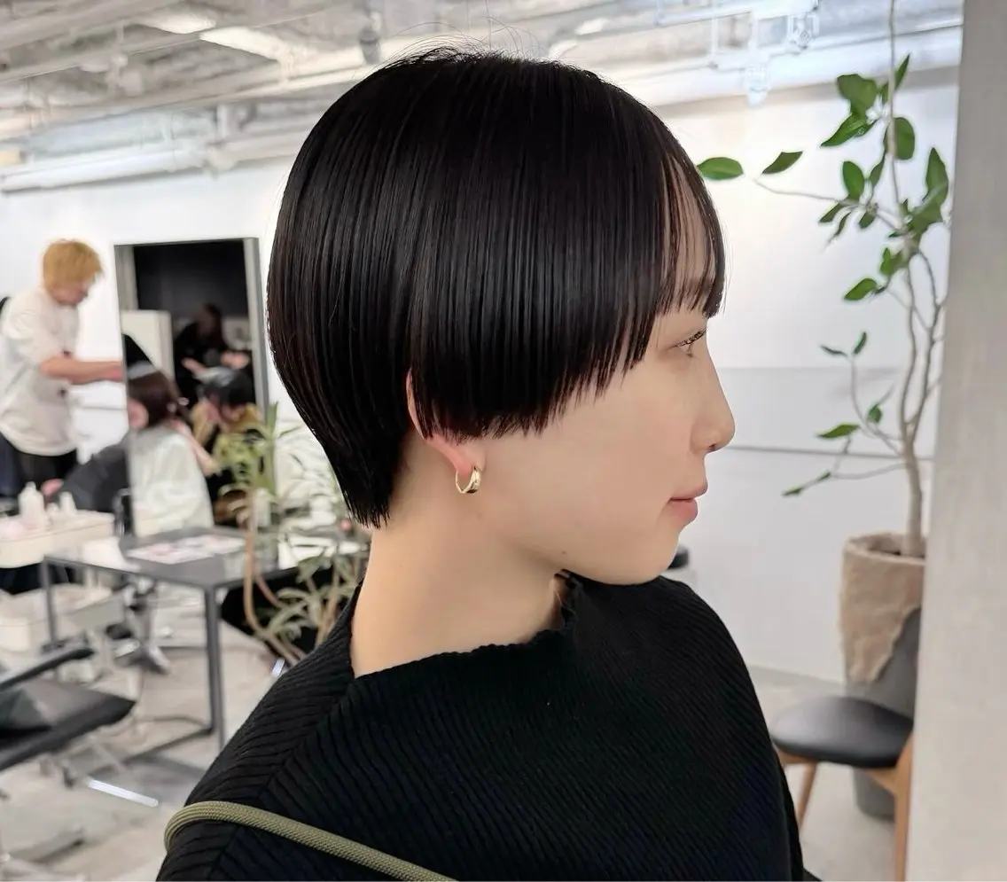ショート ボブ 髪質改善 レイヤーカット ショートヘア カット特化 /BLUET/新宿のヘアスタイル
