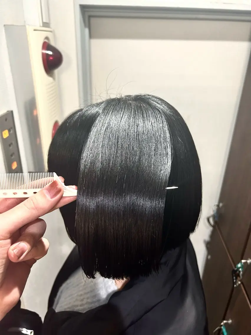 ショート カット 縮毛矯正 トリートメント 🌟リュウヤ🌟髪質 改善🌟のヘアスタイル