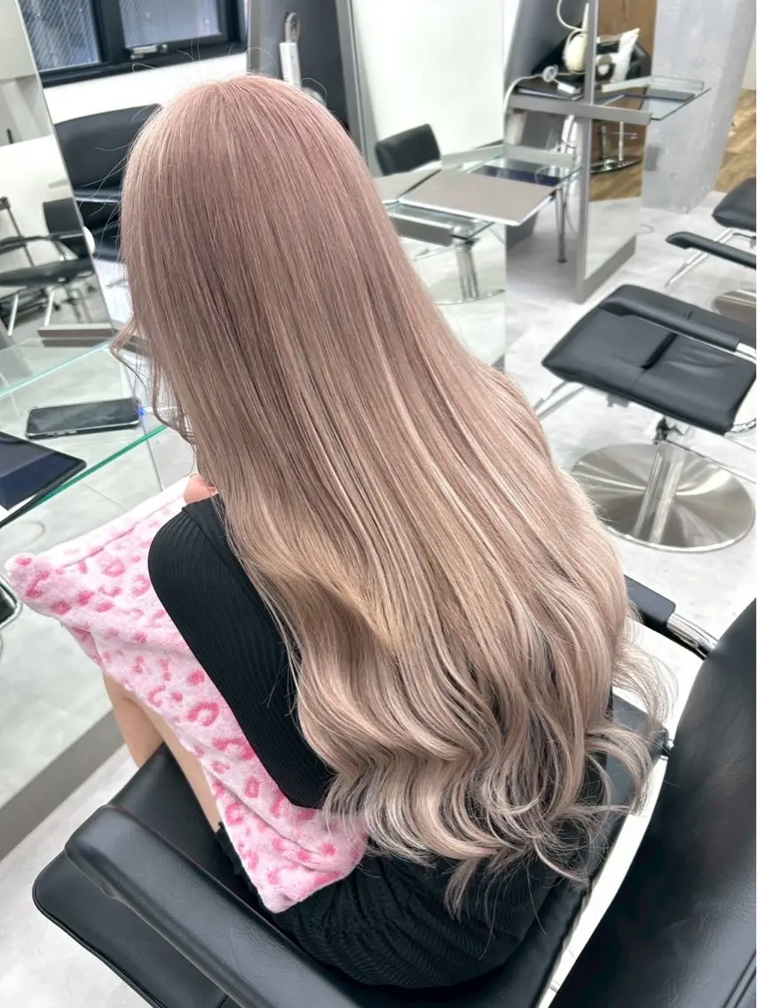 ミディアム エクステ 横浜　エクステ🎀 カラー／ルナのヘアスタイル