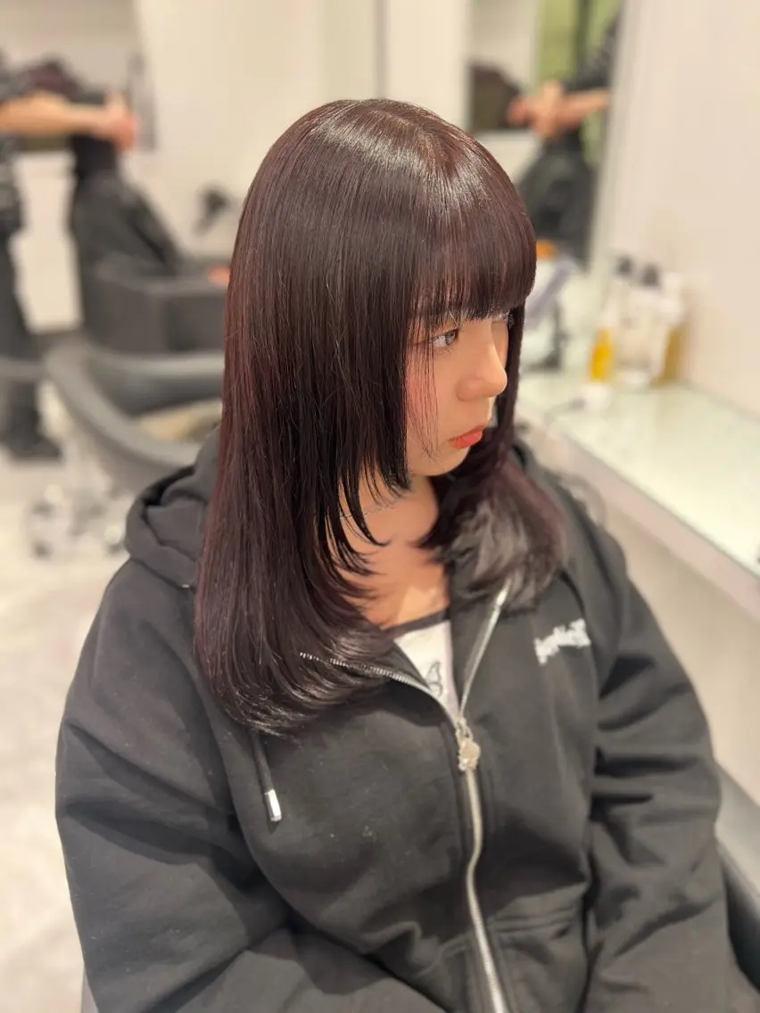 カラー カット ヘアカラー トリートメント ブリーチなし透明感 💗RYOTAのヘアスタイル