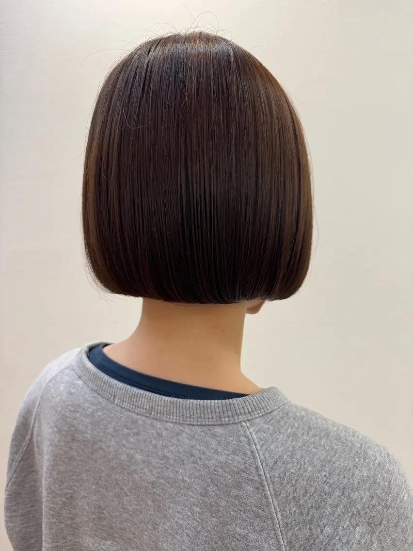 ショート カラー ブラウンカラー ボブ カット ヘアカラー 佐々木 有彩のヘアスタイル