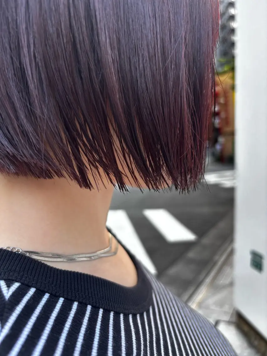 ショート カット ヘアカラー トリートメント 似合わせ×レイヤー× 髪質改善×t.yのヘアスタイル
