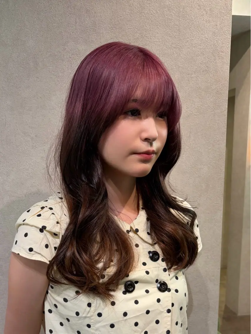 ロング カラー ブリーチ ヘアカラー 透明感カラー🫧🎀 まりなのヘアスタイル